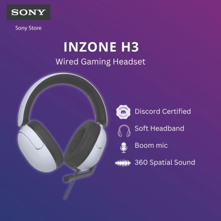 Sony INZONE H3 Wired Gaming Headphones Headset Sony Malaysia Official ...