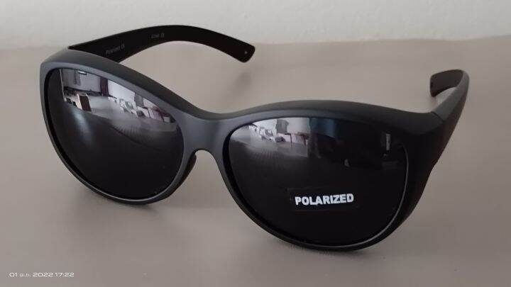 cu2-045-sunglasses-fit-over-frame-polarized-lens-แว่นตากันแดดครอบ-แว่นตาครอบ