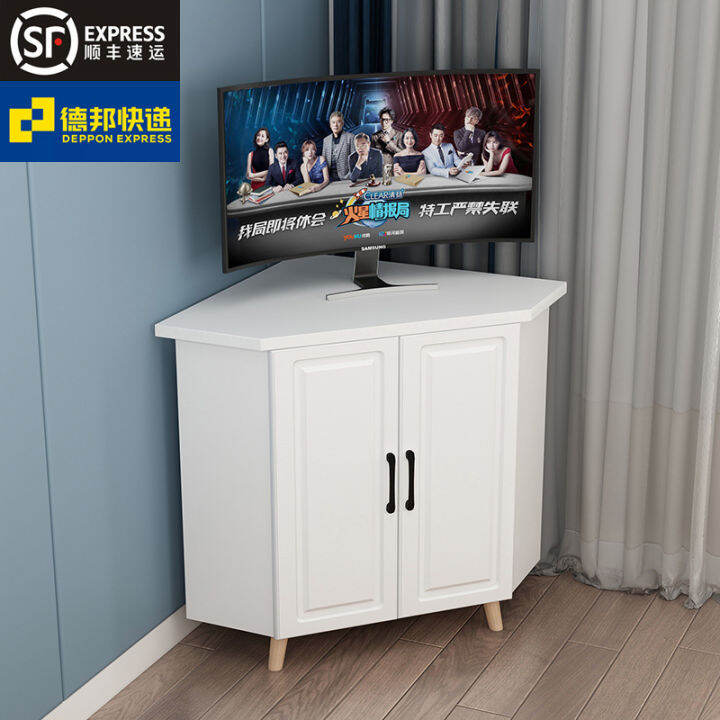 corner tv stand wall