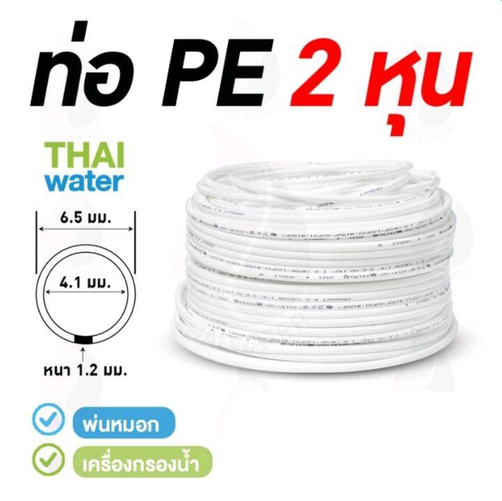 สายพ่นหมอก-สายกรอกน้ำ-ราคาต่อเมตร-แบ่งขายตามต้องการ-สายpe-ขนาด2หุน-6-5mm-1-4-สายสีขาวหนาเหนียว-สายยางท่อน้ำดื่ม-พร้อมส่ง