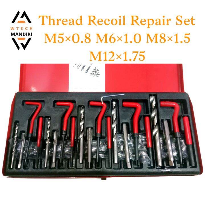 Thread Kit Set Recoil M5 M6 M8 M10 M12 Repair Recoil Set Alat Repair