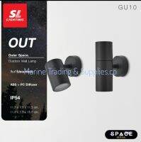 SL LIGHTING | Outer Space โคมไฟติดผนังภายนอก ขั้ว GU10 วัสดุ ABS รุ่น OUT-09-1T,2T-GU10-WBK