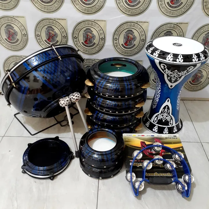 REBANA HADROH 1 SET LENGKAP DARBUKA 9INC + TAS ( termurah) Lazada