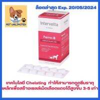 **เครดิตเงินคืน10%**Ferro-B by Dr.Choice Intervetta  ช่วยบำรุงเลือดสำหรับสุนัขและแมวที่มีปัญหาโลหิตจางหลังผ่าตัด กำลังตั้งท้อง เป็นพยาธิเม็ดเลือด ขนาด 100 เม็ด **ล็อตล่าสุด Exp. 20/05/2024