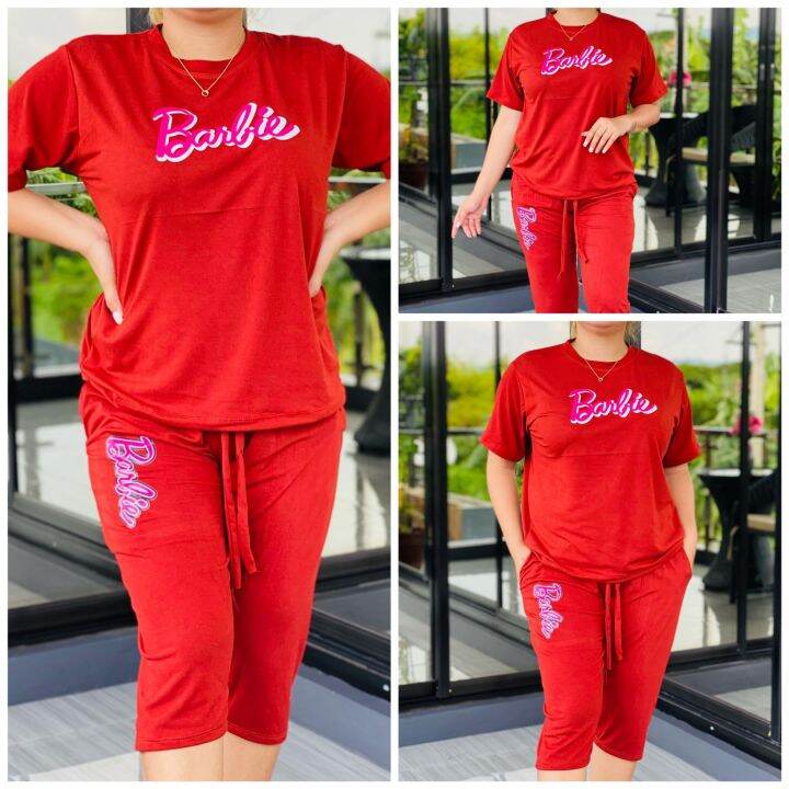 red barbie shirt