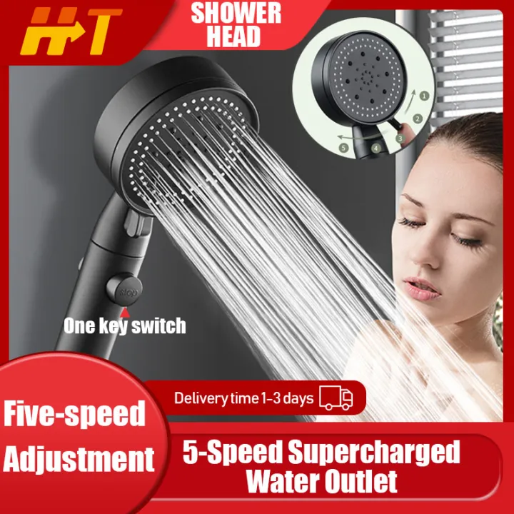 The Upgraded Five-speed Turbocharged Shower Head Shower Set Is Suitable ...