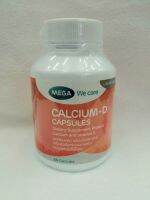 CALCIUM-D (Mega we care)  60เม็ด   แคลเซี่ยวเหลว ดูดซึมเร็ว ทานง่าย