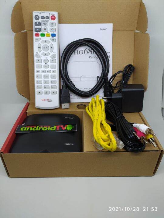 STB SMART TV BOX ANDROID FIBERHOME HG680-P 4K UNLOCK DAN ROOT FULLSET ...