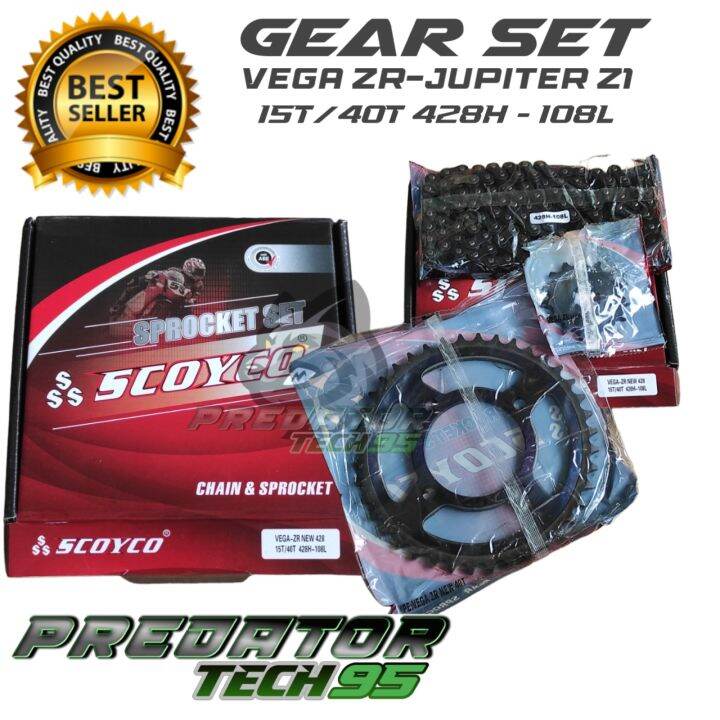 GEAR SET GIR PAKET RANTAI yamaha Jupiter z1 new robot vega zr rr Baja