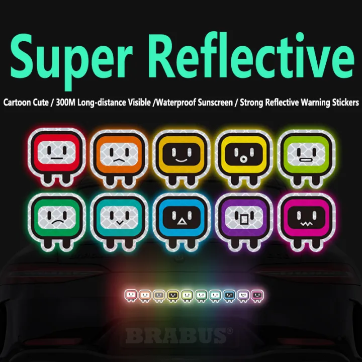 Jdm Car Cute Super Sex Reflective Stickers Electric Car Night