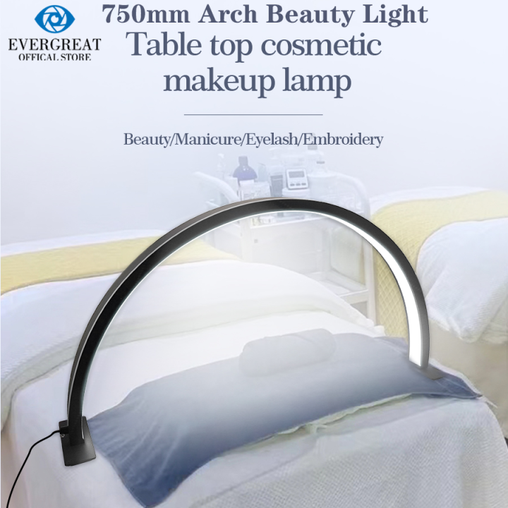 750MM Arch Beauty Light Table Nail Lamp 30W LED Half Moon RIng Light
