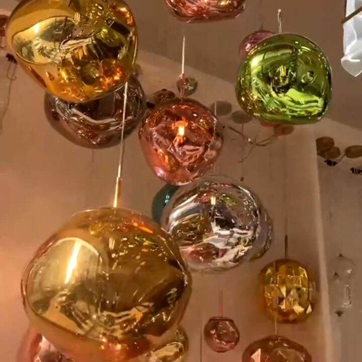 Modern Lava Chandelier Pendant Light LED Glass Dining Drop Light