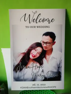 Shop Wedding Welcome Board online | Lazada.com.ph