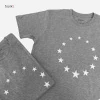 bank’s The Star T-Shirt in Gray เสื้อยืดคอกลม เสื้อยืดสีเทา เสื้อยืดลายดาว เสื้อยืดคุณภาพดี