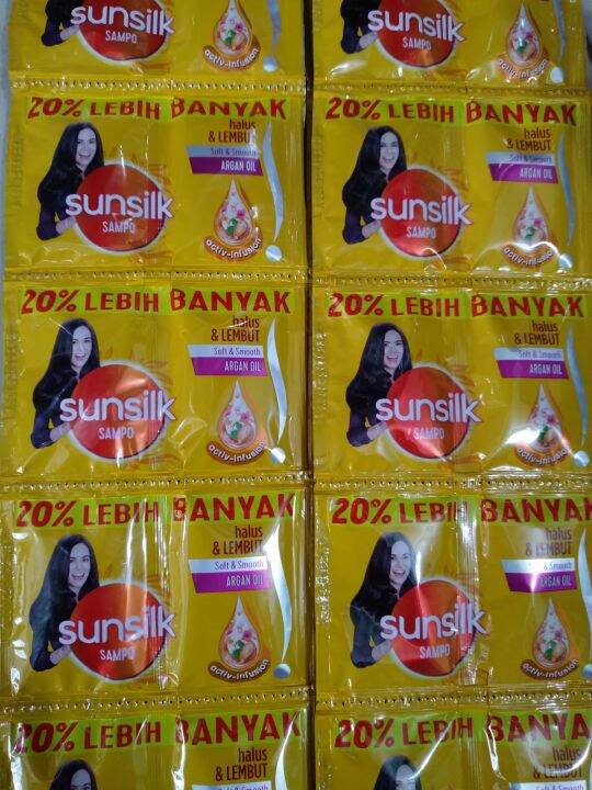 Sunsilk Kuning Atau Hitam Shampoo 1 Renceng 24 Sachet Lazada Indonesia