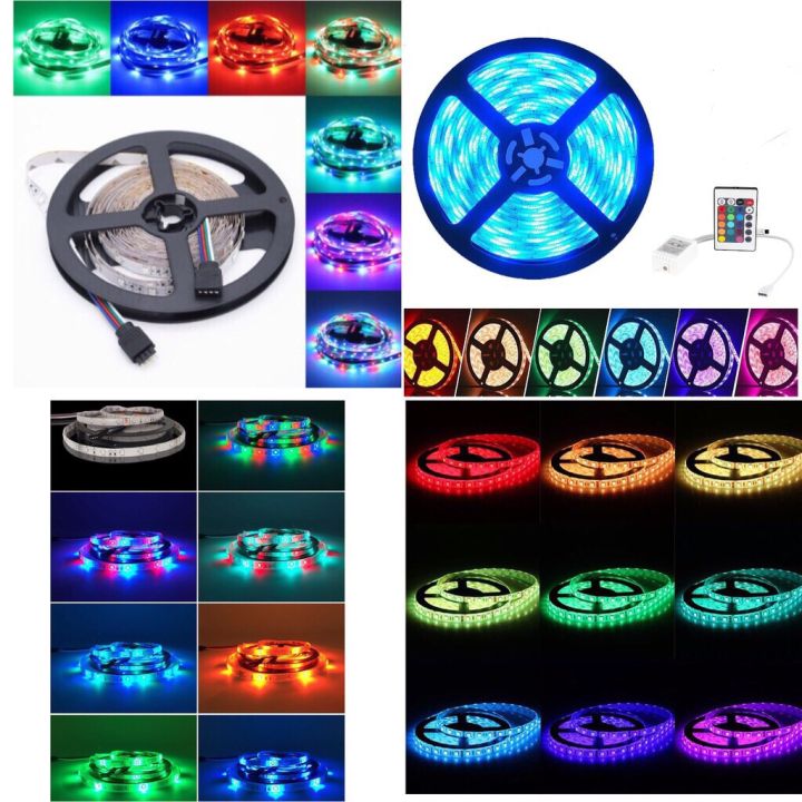 ไฟเส้นled-12v-strip-ชุดไฟ-led-เส้น-รุ่น-5050-rgb-ชนิดสลับสี-พร้อมรีโมทย์-24w-5เมตร