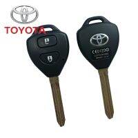 กุญแจรีโมท กรอบกุญแจToyota  vios yaris 2ปุ่ม มีโลโก้ กุญแจวีออส ยาริส