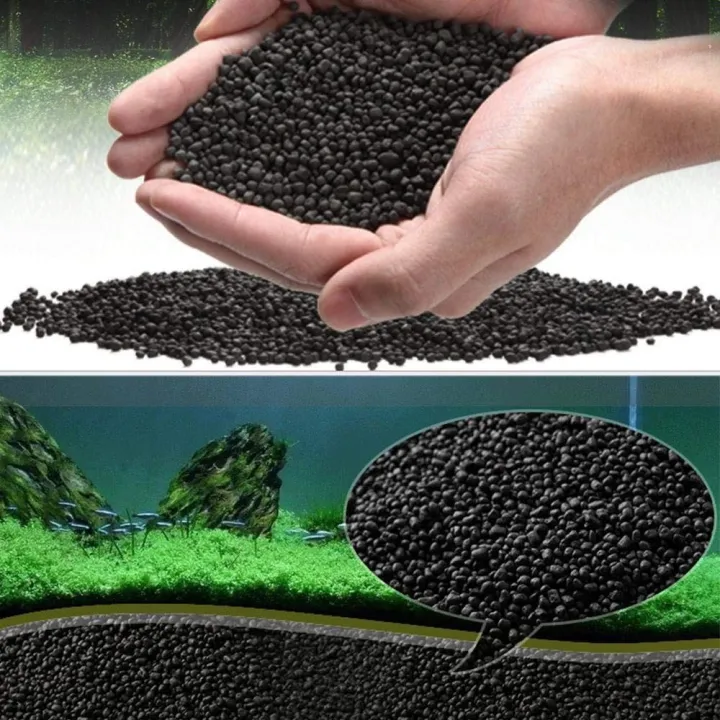 1 Liter Aqua Soil aquascaping substrate black for aquatic plant safe w