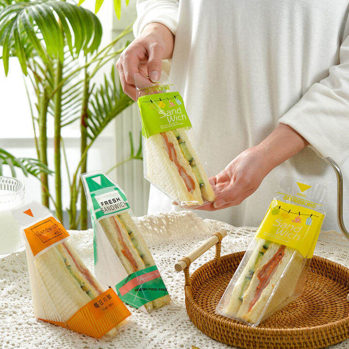 Plastic Sandwich Bag Sandwich Wrappers Food Container Disposable Bakery