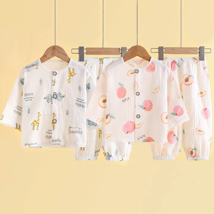 Quần Áo Mùa Hè Cho Trẻ Sơ Sinh, Quần Dài Tay, Quần Điều Hòa, Áo Cardigan Bé Trai Bé Gái, Trẻ Em, Loại Mỏng, Xốp