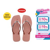 HAVAIANAS รองเท้าผู้หญิง SLIM SQUARE MAGIC SEQUIN - CROCUS ROSE PINK รุ่น 41482723544PIXX (รองเท้าแตะ รองเท้า รองเท้าแตะหญิง รองเท้าแตะผู้หญิง)