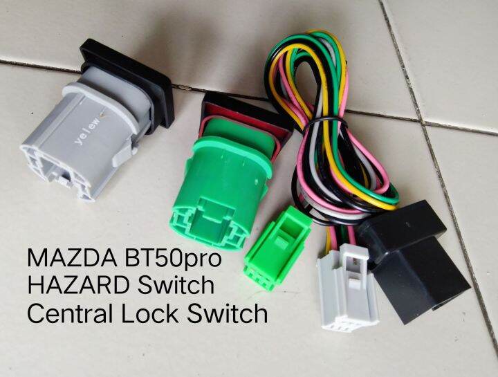 สวิทซ์-ไฟจอดฉุกเฉินและ-central-lock-พร้อมสายไฟ-ตรงรุ่น-mazda-bt50pro-ปี-2012-2020