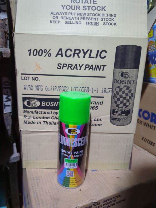 Flourescent Green Bosny Spray paint Lazada PH