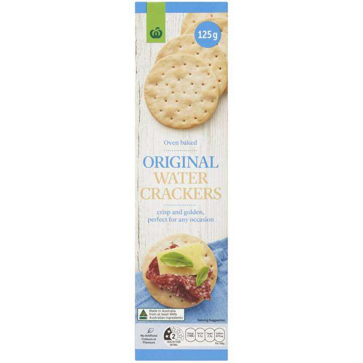 Woolworths Original Water Crackers 125g Lazada