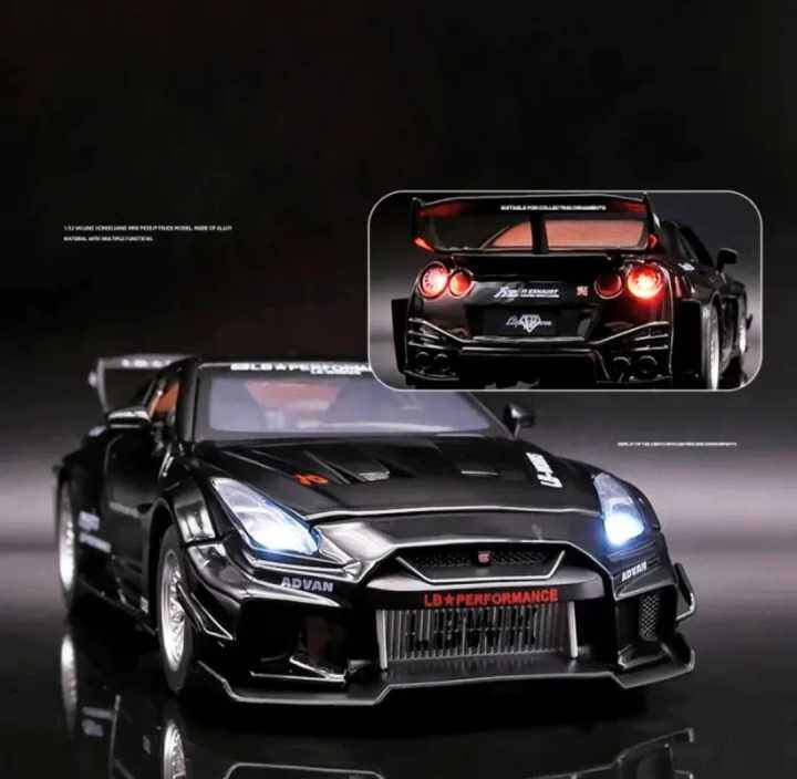 Diecast Nissan GTR R35 LBWK liberty walk 1:32 besi alloy | Lazada Indonesia