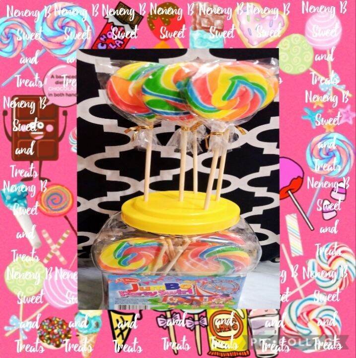 Jumbo Party Swirl Lollipop 24PCS/Pack Lazada PH