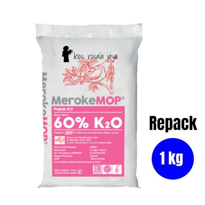 Pupuk Kcl Meroke Mop Kg Kemasan Repack Lazada Indonesia