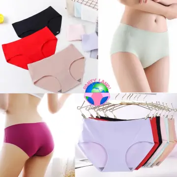 Poposy Elastic Band Sexy Panty For Women Cotton Ladies Briefs Plus