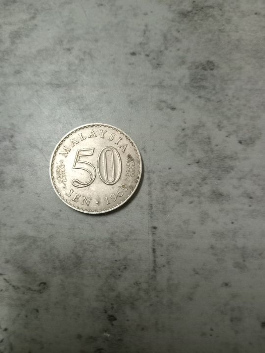 1969 50 cent 1st series Malaysia Coin | Lazada