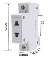 เต้ารับ 2ขา AC 220V 10A ใส่กับราง DIN