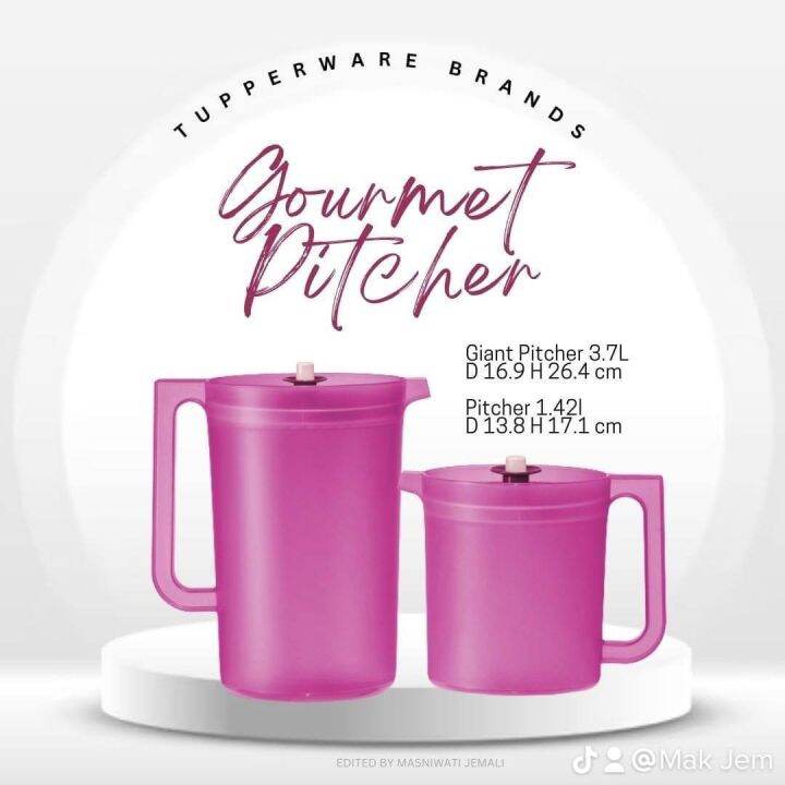 Gourmet pitcher / jug Tupperware Lazada