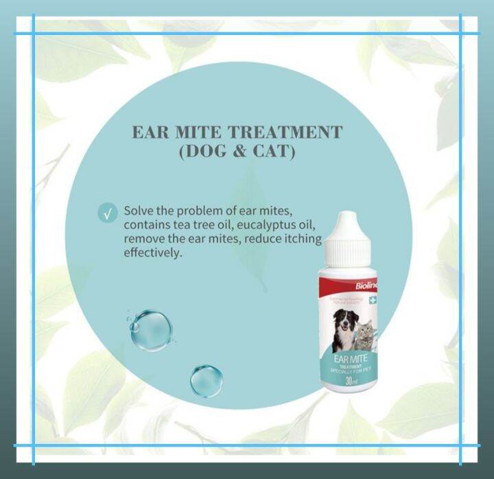 Bioline Ear Mite Treatment For Dogs And Cats (30mL) Lazada PH