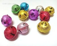 กระพรวน กระดิ่งคละสี 25mm./6pcs. กระพรวนโดเรม่อน กระพรวนคริสต์มาส Christmas