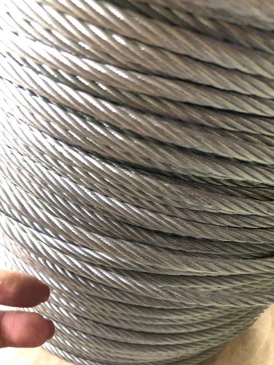 ลวดสลิงชุบกัลวาไนซ์-ขนาด-6-มิล-ยาว-200เมตร-สลิงสังกะสี-galvanized-wire-rope
