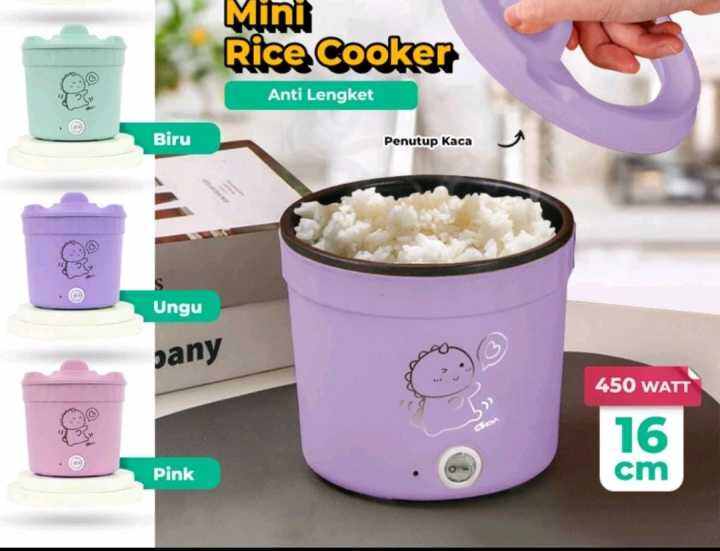 Mini rice cooker / panci listrik anti lengket 1 liter Lazada Indonesia
