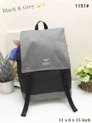 💕 Anello Flap Backpack  (Journaling Bag) กระเป๋าเป้เนื้อผ้าแคนวาส กันน้ำ 💦