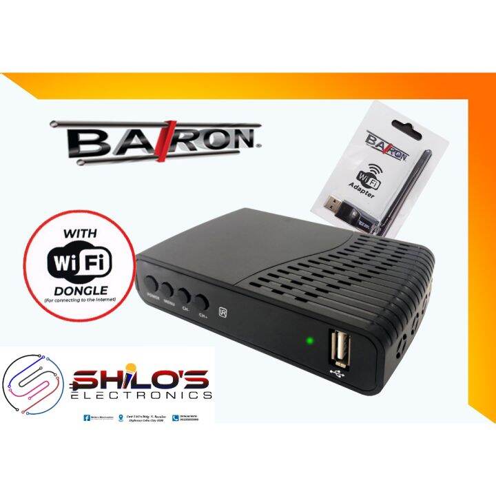 Baron Digital TV Box Receiver with Wifi Dongle Lazada PH
