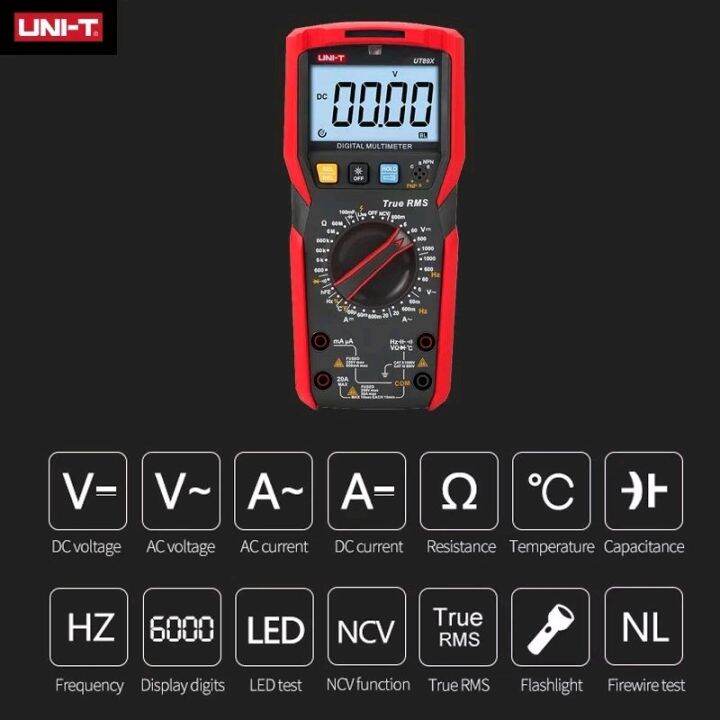 uni-t-ut89x-ut89xd-มินิมัลติมิเตอร์แบบดิจิตอล-ac-dc-โวลต์มิเตอร์ความจุเครื่องทดสอบความต้านทานtrue-rms-ncv-20a-current