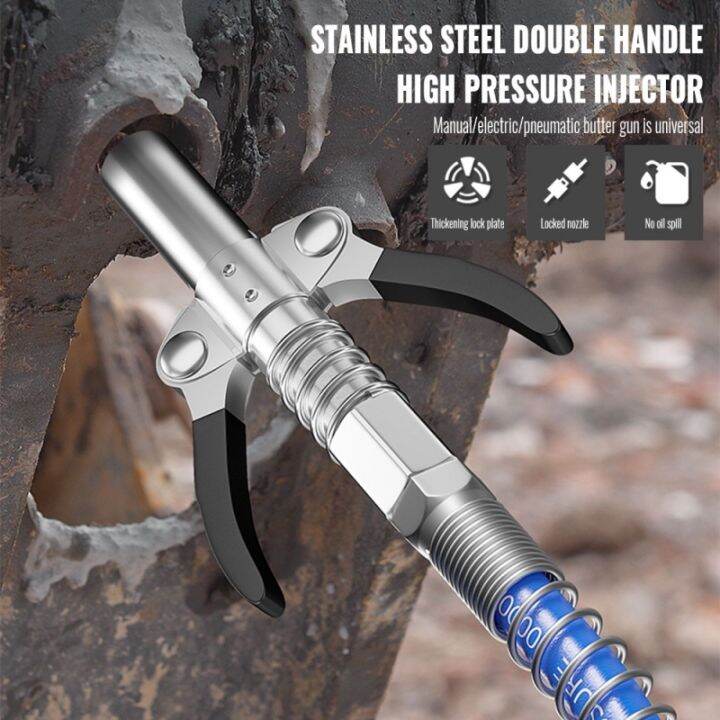 10000 PSI Grease Gun Coupler HeavyDuty original locking grease coupler