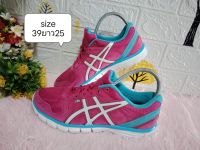 รองเท้ามือสองasics สภาพดี ใส่ออกกำลังกาย น้ำหนักเบาSize 39.5ยาว25