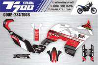 Sticker Yamaha T700 รหัส 234 T008