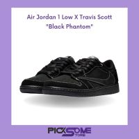 (พร้อมส่ง) ของแท้100% รองเท้าผ้าใบ Nike Air Jordan 1 low x Travis Scott Black Phantom