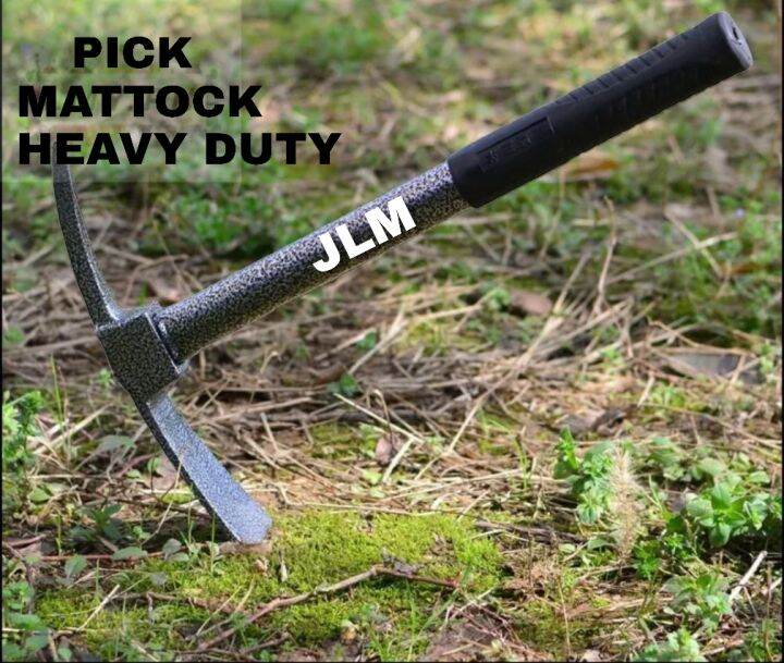 GARDEN TOOL SMALL HOE MATTOCK (PIKO) RUBER HANDLE/dualpurpose (1pc