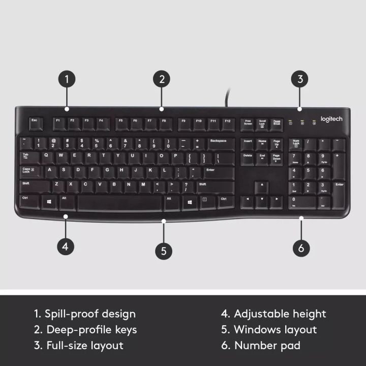 logitech-keyboard-k120-usb-คีบอร์ดมีสาย