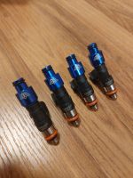 4X Top feed High performance 450CC 550CC 650CC 850CC 1000CC 1300CC 65mm ev14 E25 E85 High impedance Flow matched fuel injector Blue For Honda หัวฉีด