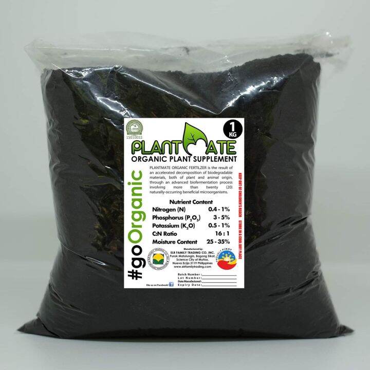 Plantmate Organic Fertilizer 1kg | Lazada PH